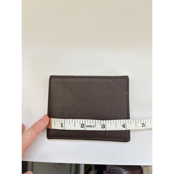 Men’s Leather Bi-Fold Wallet Brown Gift for Him Gift for Dad Christmas Gift - Picture 6 of 7